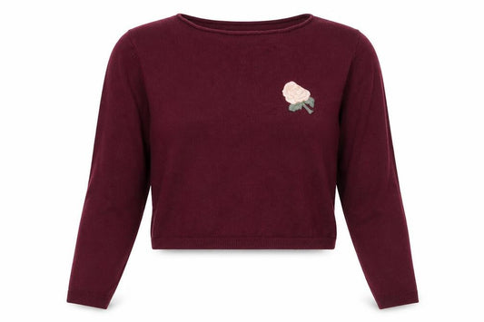 Womens UK Size S Pull & bear Red Pullover Jumper