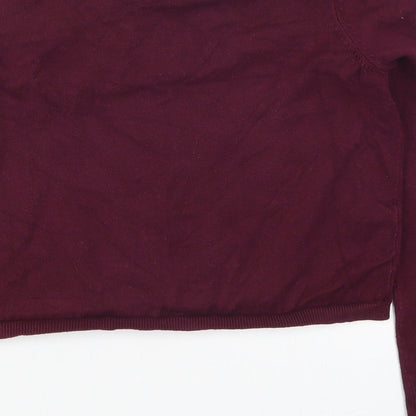 Womens UK Size S Pull & bear Red Pullover Jumper