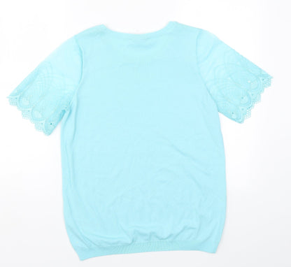 Bonmarché Womens Blue   Basic T-Shirt Size S