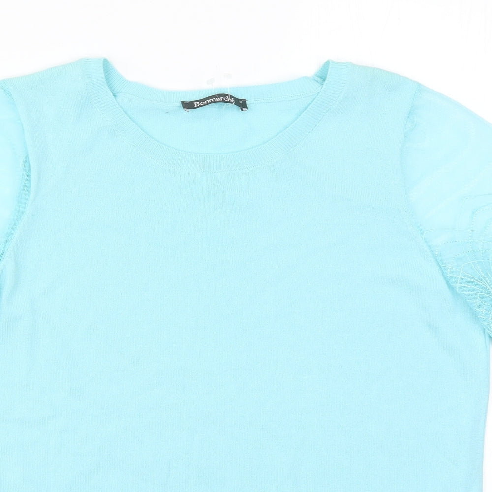 Bonmarché Womens Blue   Basic T-Shirt Size S