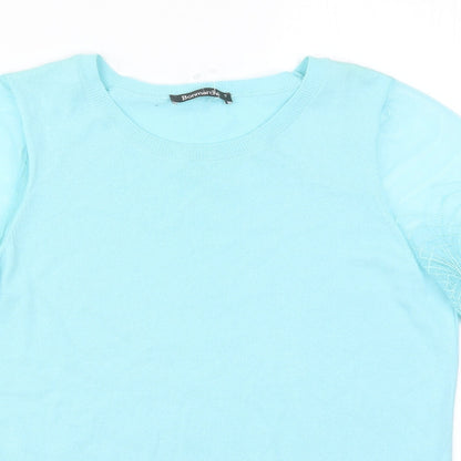 Bonmarché Womens Blue   Basic T-Shirt Size S