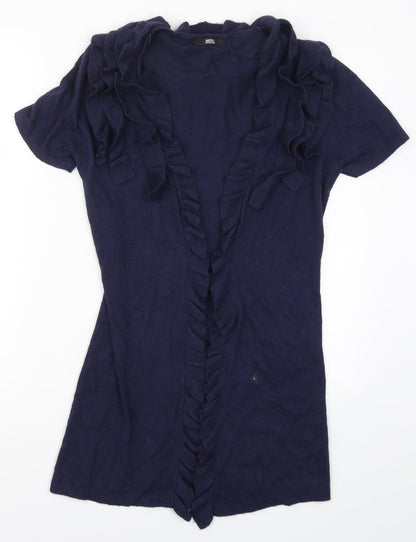 Womens UK Size 8 Marks and Spencer Blue Cardigan Jumper