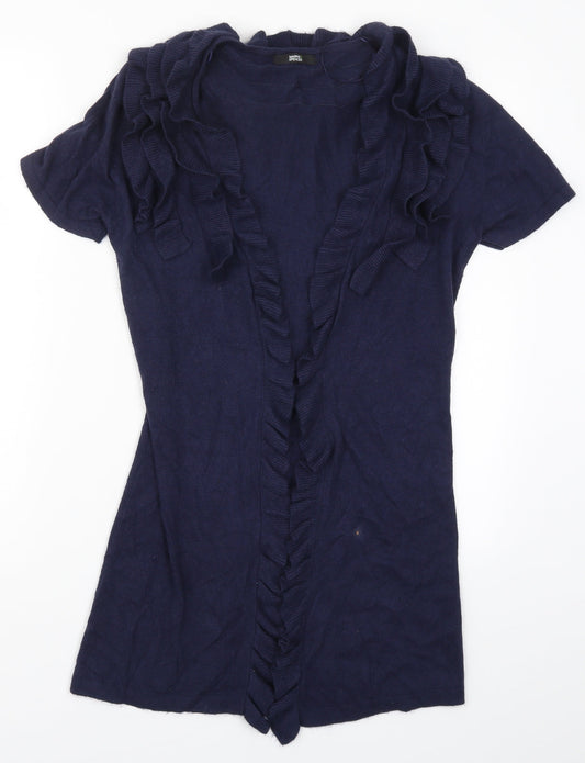 Womens UK Size 8 Marks and Spencer Blue Cardigan Jumper