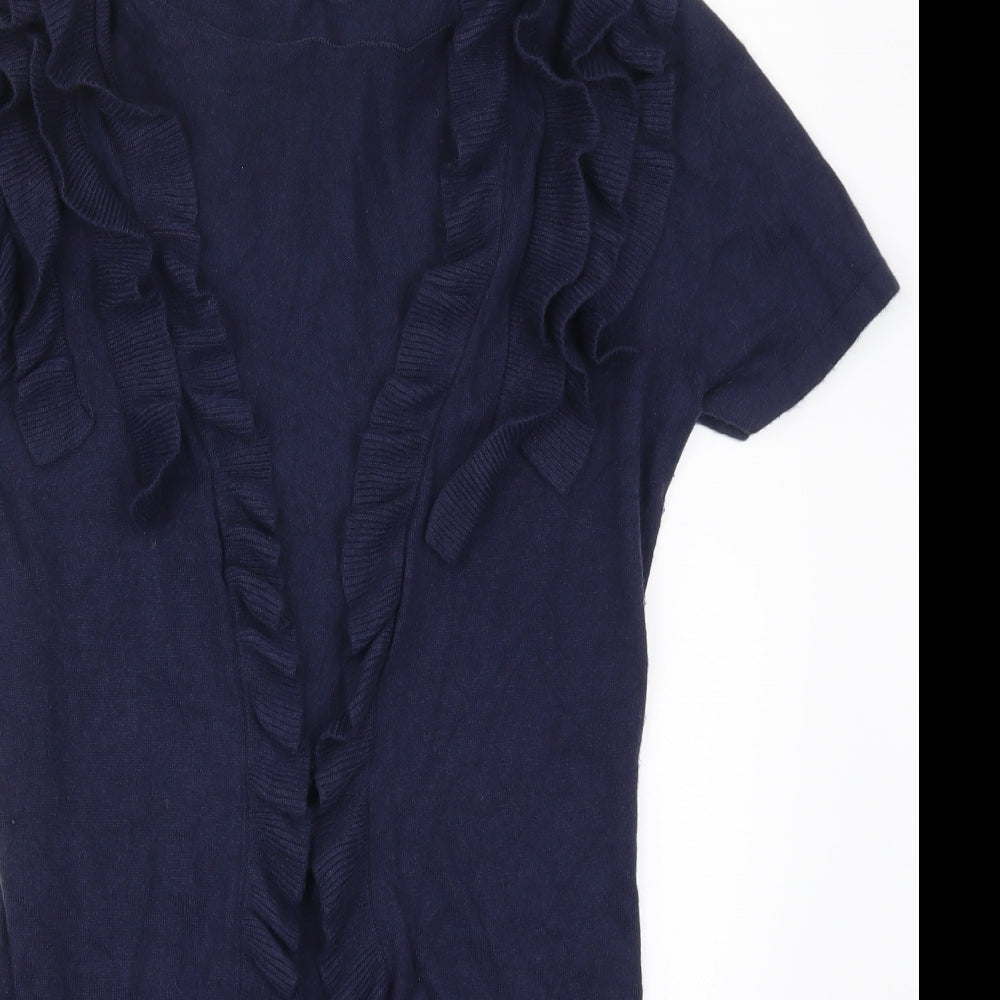 Womens UK Size 8 Marks and Spencer Blue Cardigan Jumper