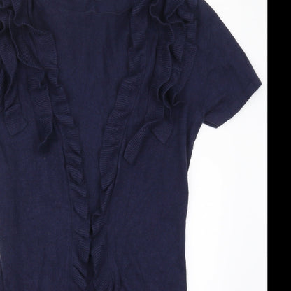 Womens UK Size 8 Marks and Spencer Blue Cardigan Jumper