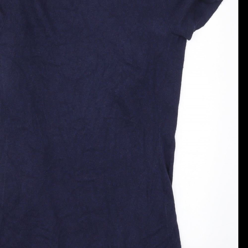 Womens UK Size 8 Marks and Spencer Blue Cardigan Jumper