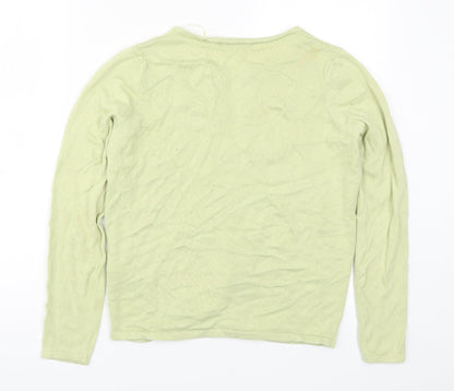 Womens UK Size XS Bonmarché Green Cardigan Jumper