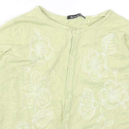 Womens UK Size XS Bonmarché Green Cardigan Jumper