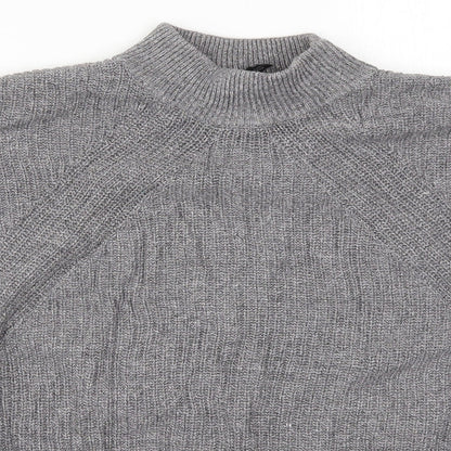 H&M Womens Grey  Knit Pullover Jumper Size M