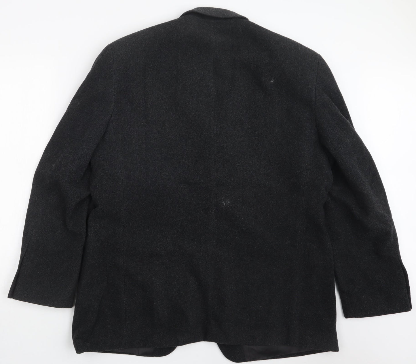 Mens UK Size 42 Pinstripe Regular Black Suit Jacket