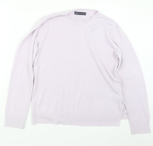 Womens UK Size 12 Marks and Spencer Purple Pullover Jumper
