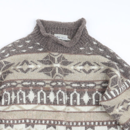 Womens UK Size 10 BHS Beige Pullover Jumper
