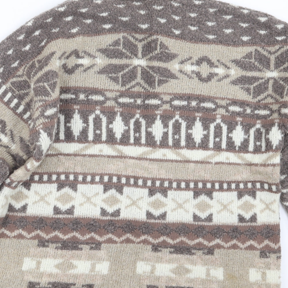Womens UK Size 10 BHS Beige Pullover Jumper