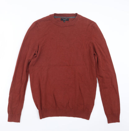 New Look Mens Orange  Knit Pullover Jumper Size S