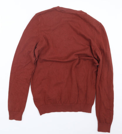 New Look Mens Orange  Knit Pullover Jumper Size S