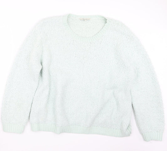 Womens UK Size XL Peacocks Green Pullover Jumper