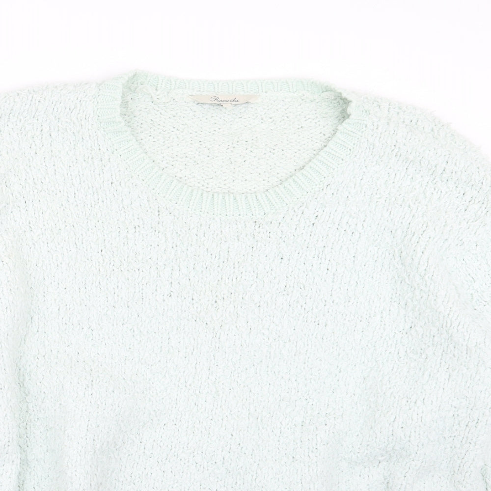 Womens UK Size XL Peacocks Green Pullover Jumper