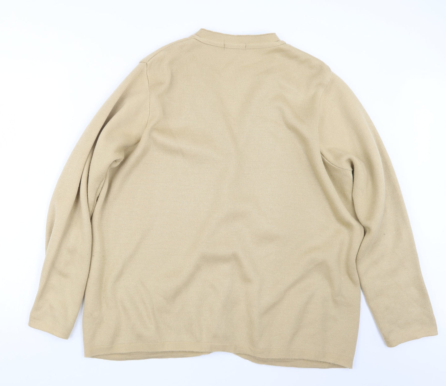 Womens UK Size L BM Beige Cardigan Jumper