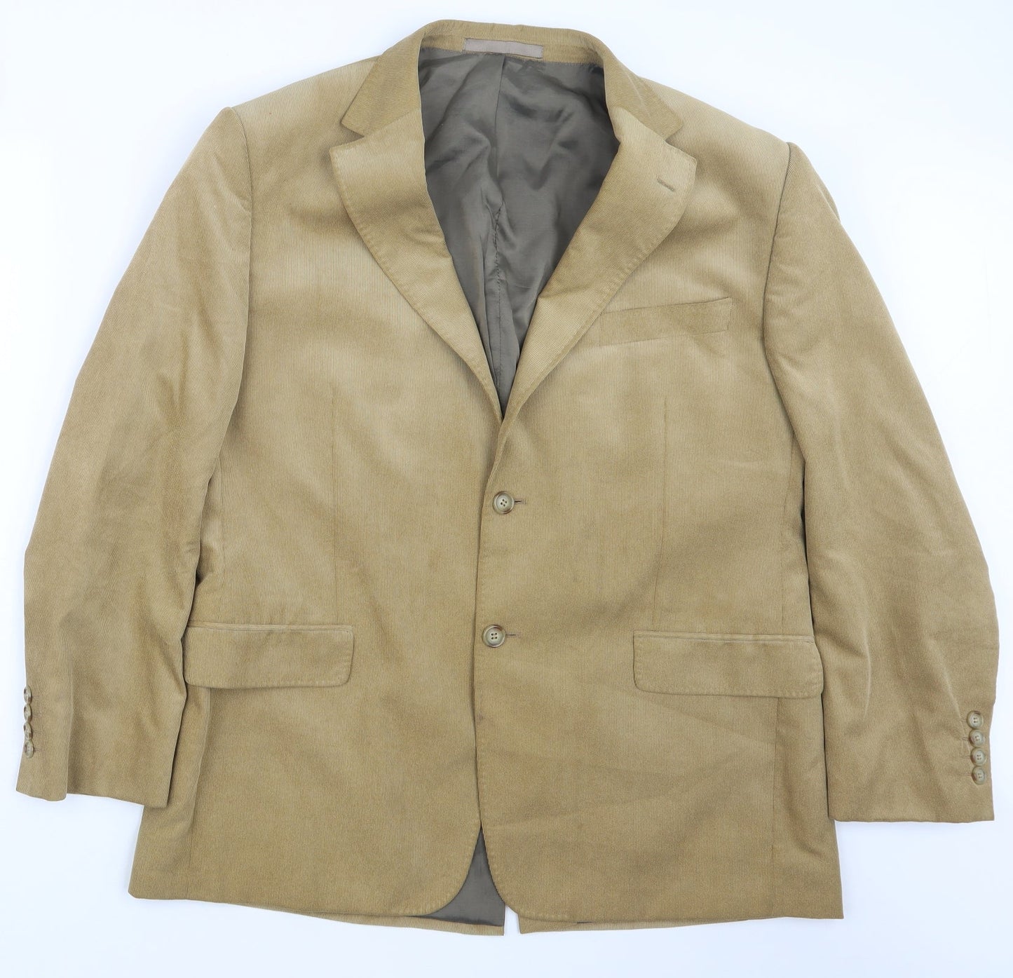 Mens UK Size 42 Marks and Spencer Regular Beige Suit Jacket
