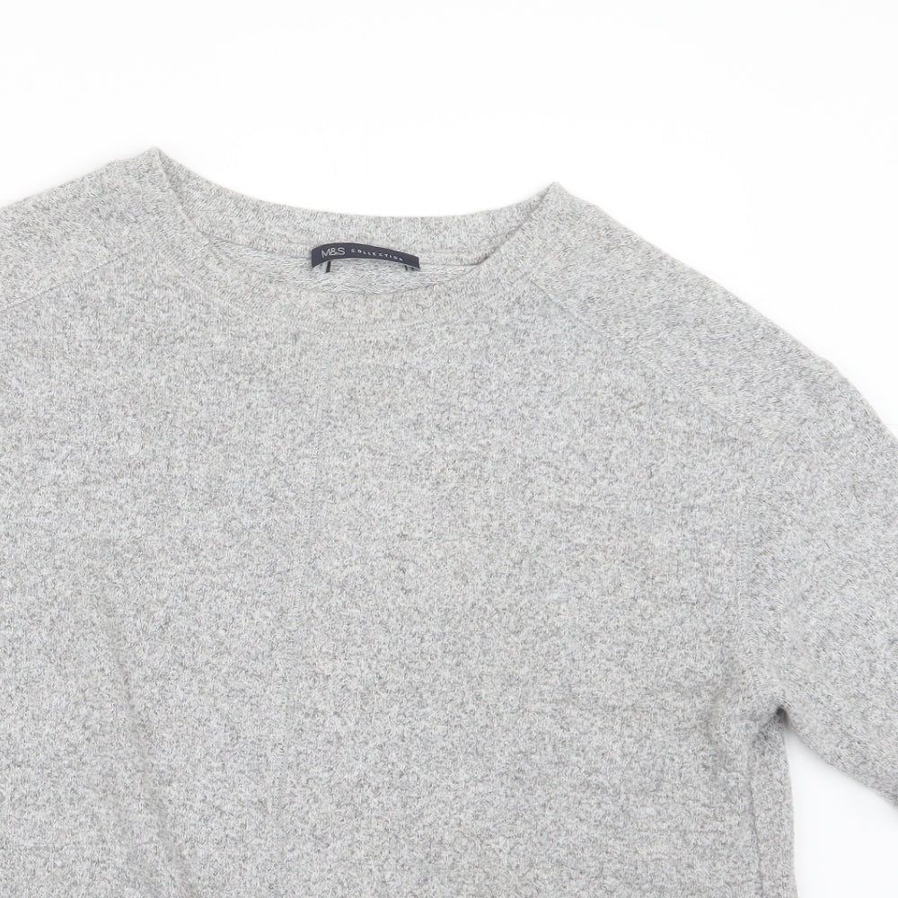 Womens UK Size 10 Marks and Spencer Grey Pullover Jumper