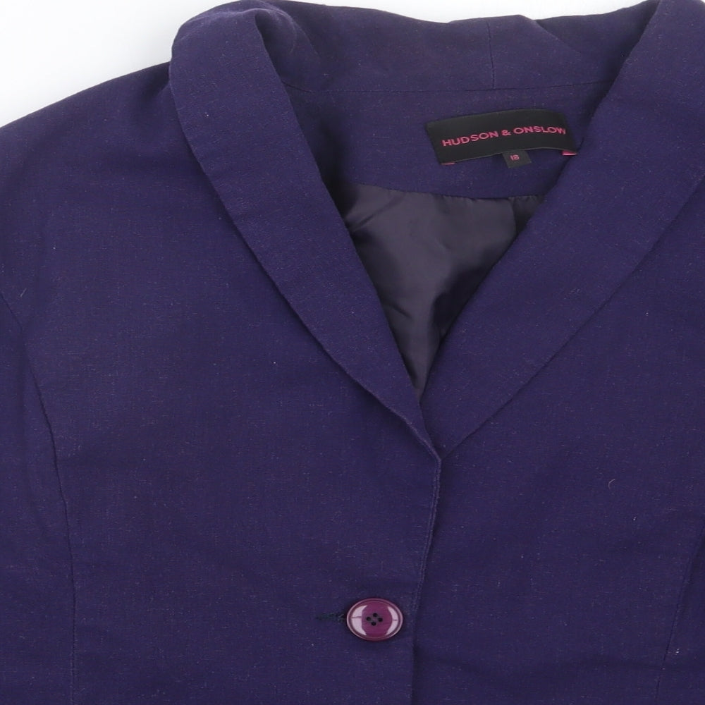 Womens UK Size 18 Hudson & Onslow Blue Jacket