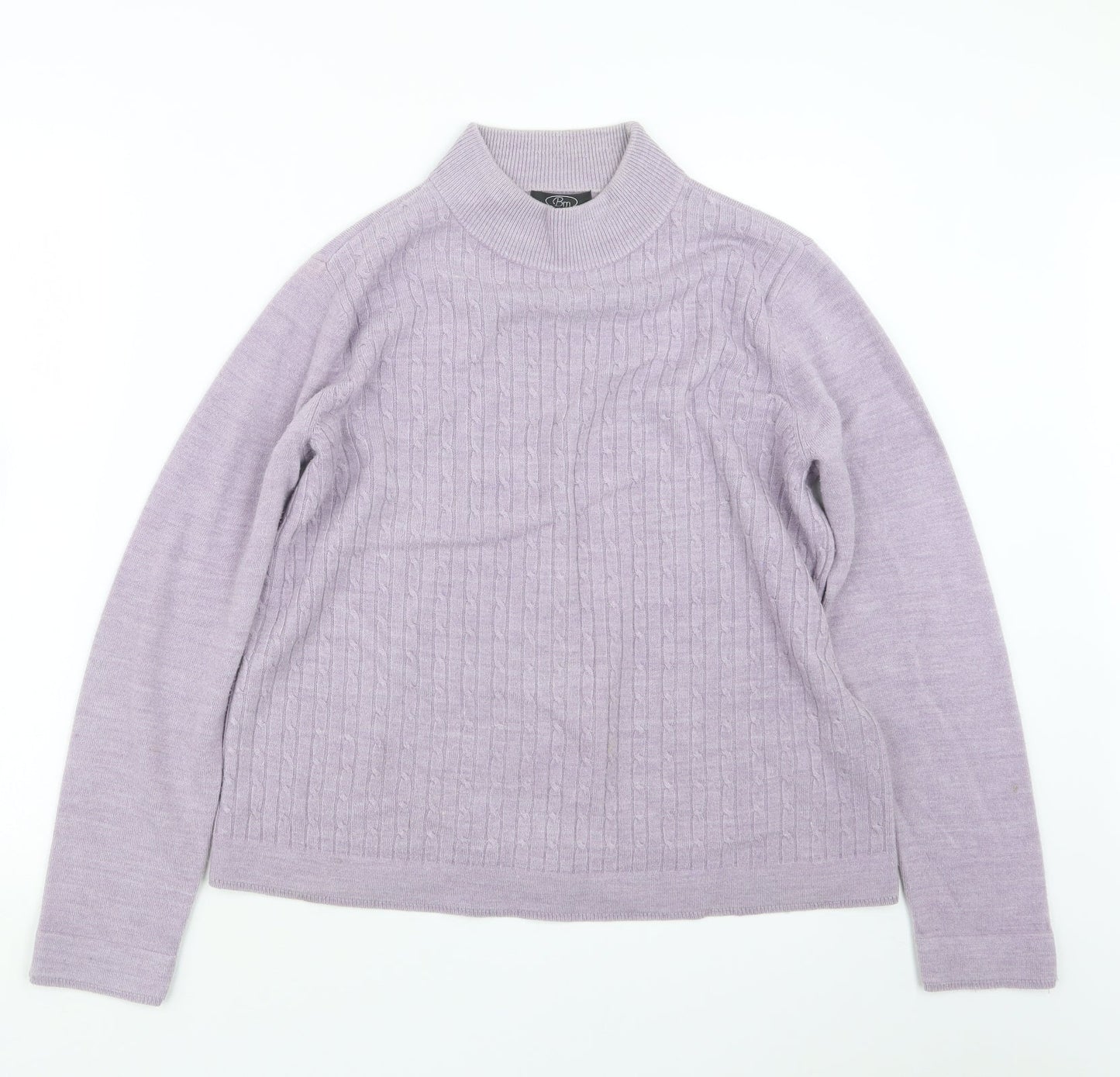 Womens UK Size M BM Purple Pullover Jumper