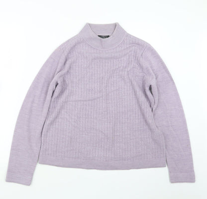 Womens UK Size M BM Purple Pullover Jumper