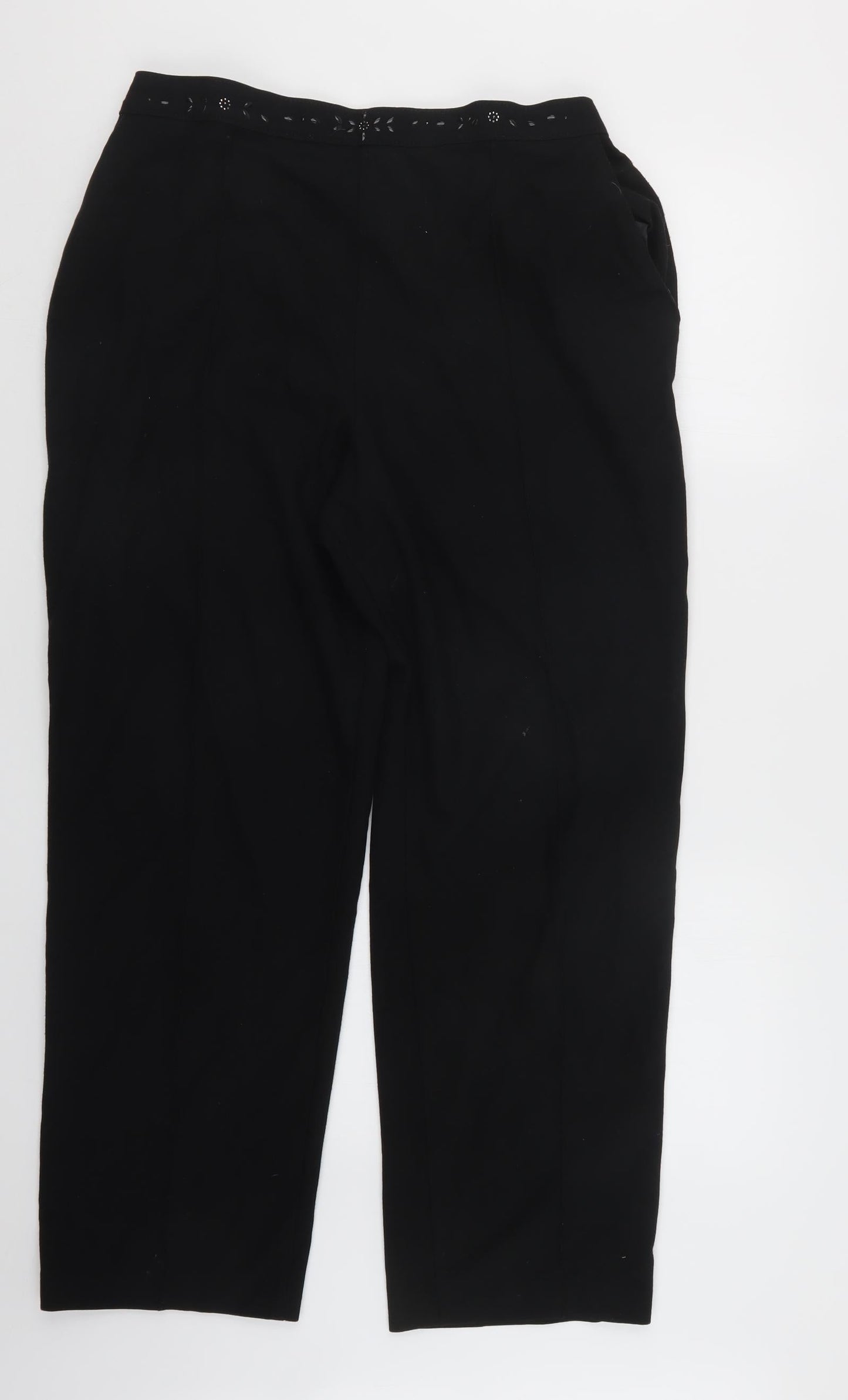Womens UK Size 30 in Preworn Regular Fit  Black Trousers