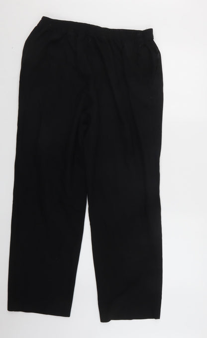 Womens UK Size 30 in Preworn Regular Fit  Black Trousers