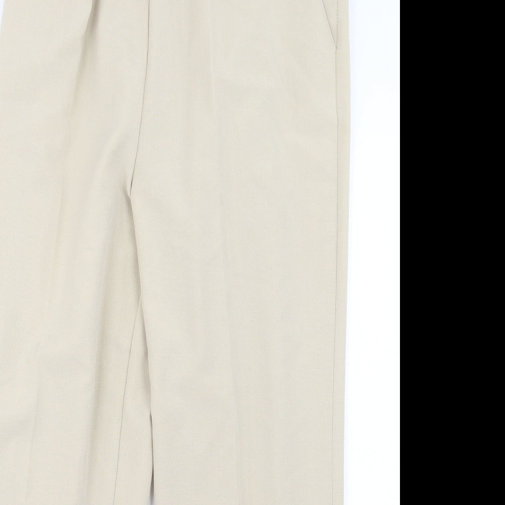 Womens UK Size 18 Preworn Regular Fit  Beige Trousers