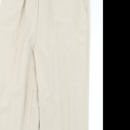 Womens UK Size 18 Preworn Regular Fit  Beige Trousers