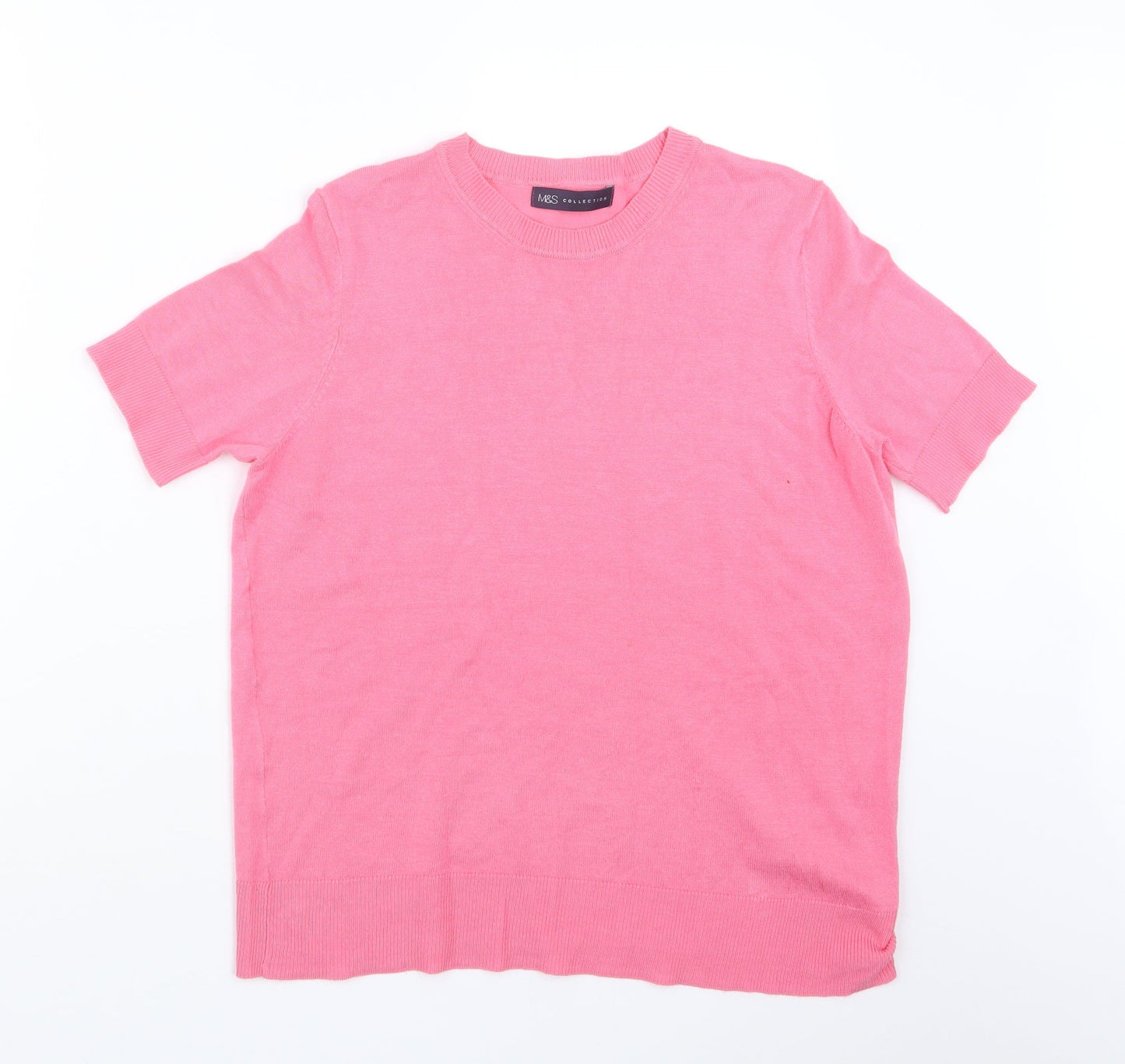 Womens UK Size 12 Marks and Spencer Pink Pullover Jumper