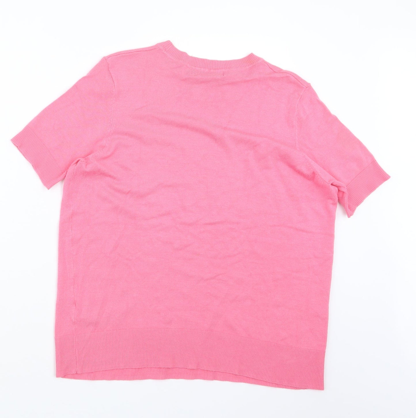 Womens UK Size 12 Marks and Spencer Pink Pullover Jumper