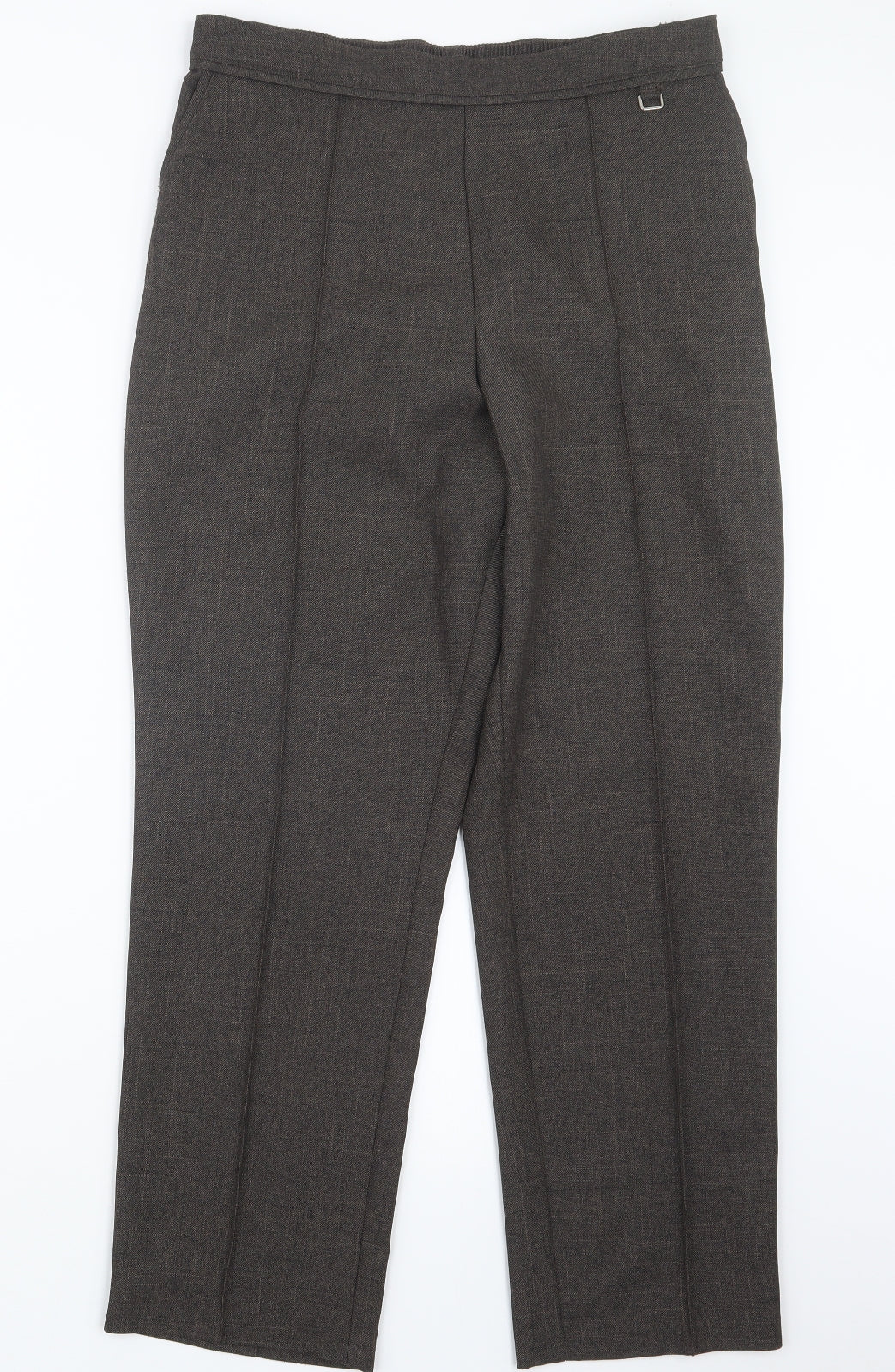 Womens UK Size 12 Marks and Spencer Regular Fit  Brown Trousers