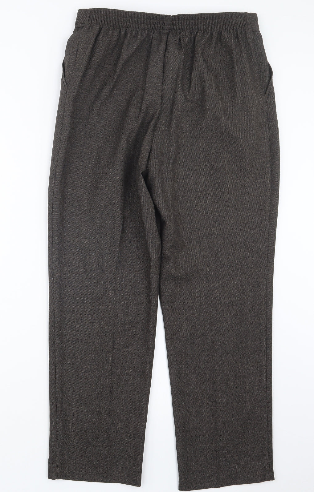Womens UK Size 12 Marks and Spencer Regular Fit  Brown Trousers