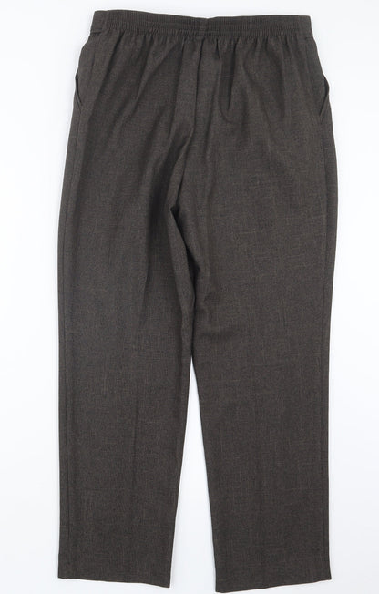 Womens UK Size 12 Marks and Spencer Regular Fit  Brown Trousers