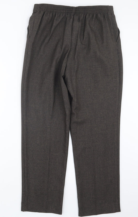 Womens UK Size 12 Marks and Spencer Regular Fit  Brown Trousers