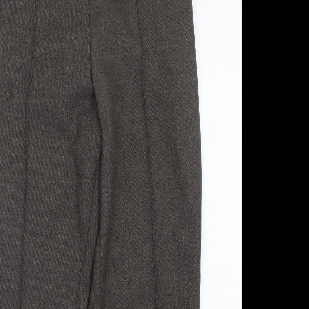 Womens UK Size 12 Marks and Spencer Regular Fit  Brown Trousers