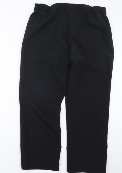 Womens UK Size 16 Special Collection Regular Fit  Black Trousers