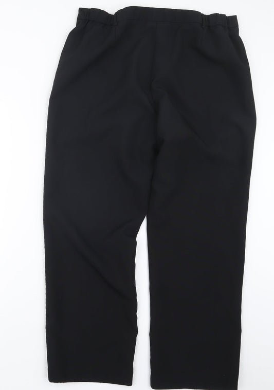 Womens UK Size 16 Special Collection Regular Fit  Black Trousers