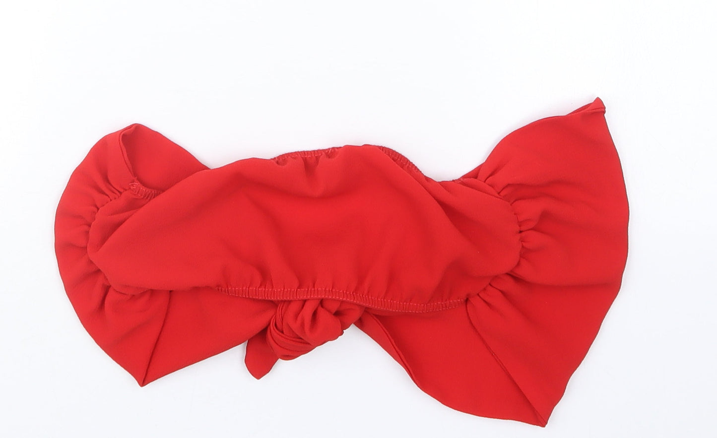 Womens UK Size 8 PRETTYLITTLETHING Red Cropped T-Shirt