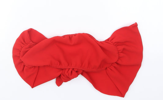Womens UK Size 8 PRETTYLITTLETHING Red Cropped T-Shirt