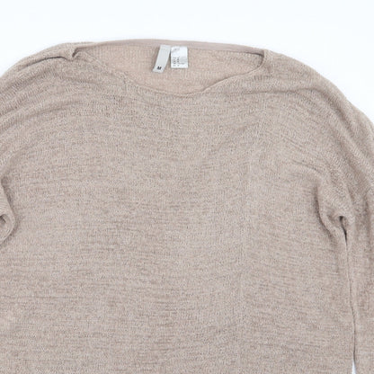 Womens UK Size M Divided by H&M Beige Pullover Jumper