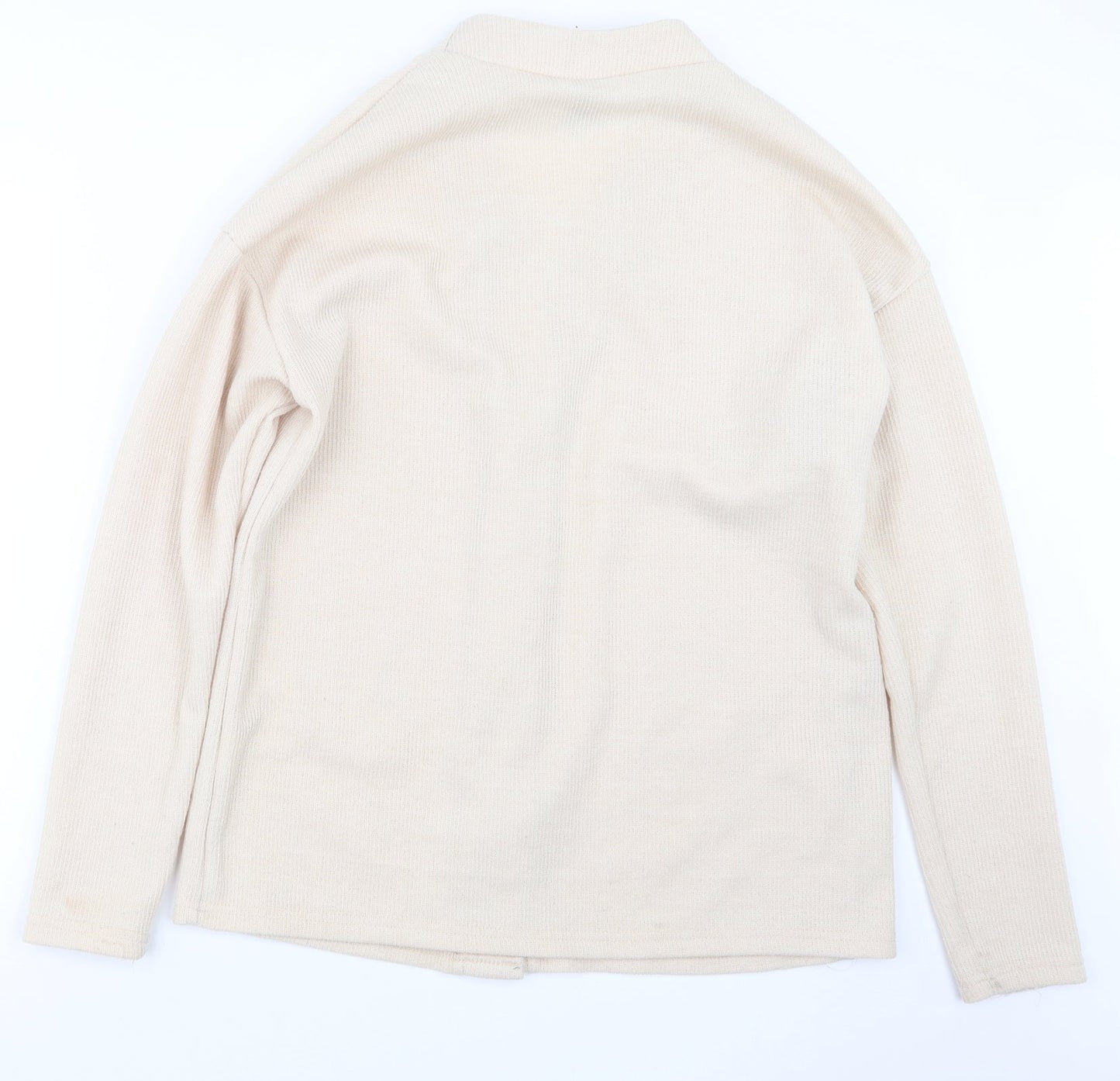 SheIn Womens Beige  Knit Cardigan Jumper Size S