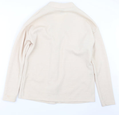 SheIn Womens Beige  Knit Cardigan Jumper Size S