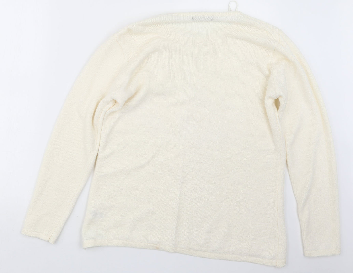Womens UK Size M BM Ivory Pullover Jumper