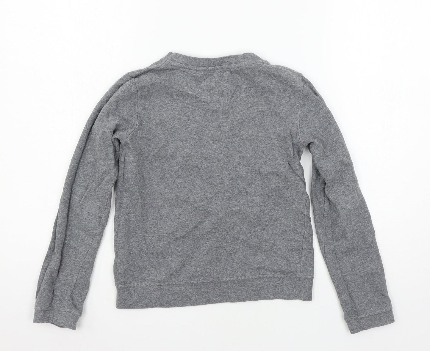 TU Boys Grey  Jersey Pullover Sweatshirt Size 9 Years  - Owl