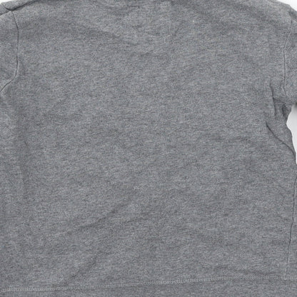 TU Boys Grey  Jersey Pullover Sweatshirt Size 9 Years  - Owl