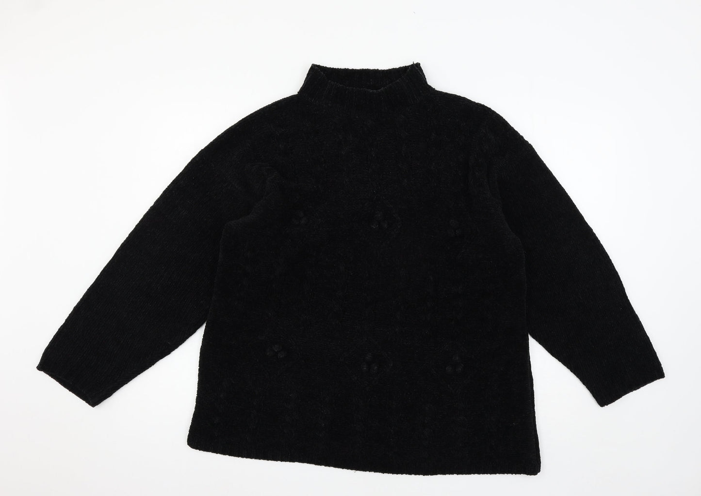 Womens UK Size S Nutshell Black Pullover Jumper