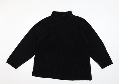 Womens UK Size S Nutshell Black Pullover Jumper